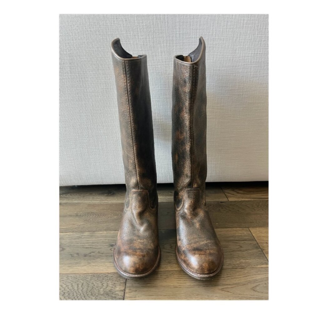 Ariat Manhattan Western 4LR Boots Leather Back Zip NWOB Women’s Size 10B - Picture 2 of 9